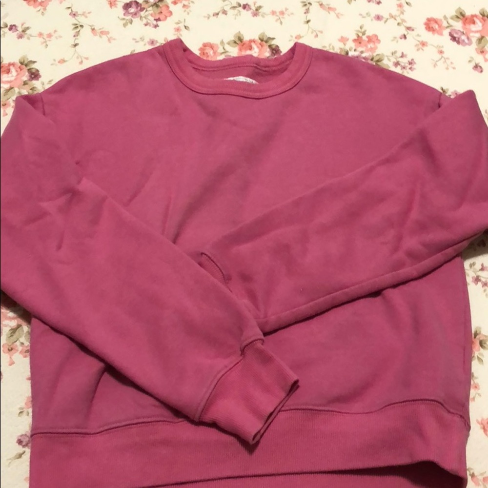 simple cute pink sweatshirt